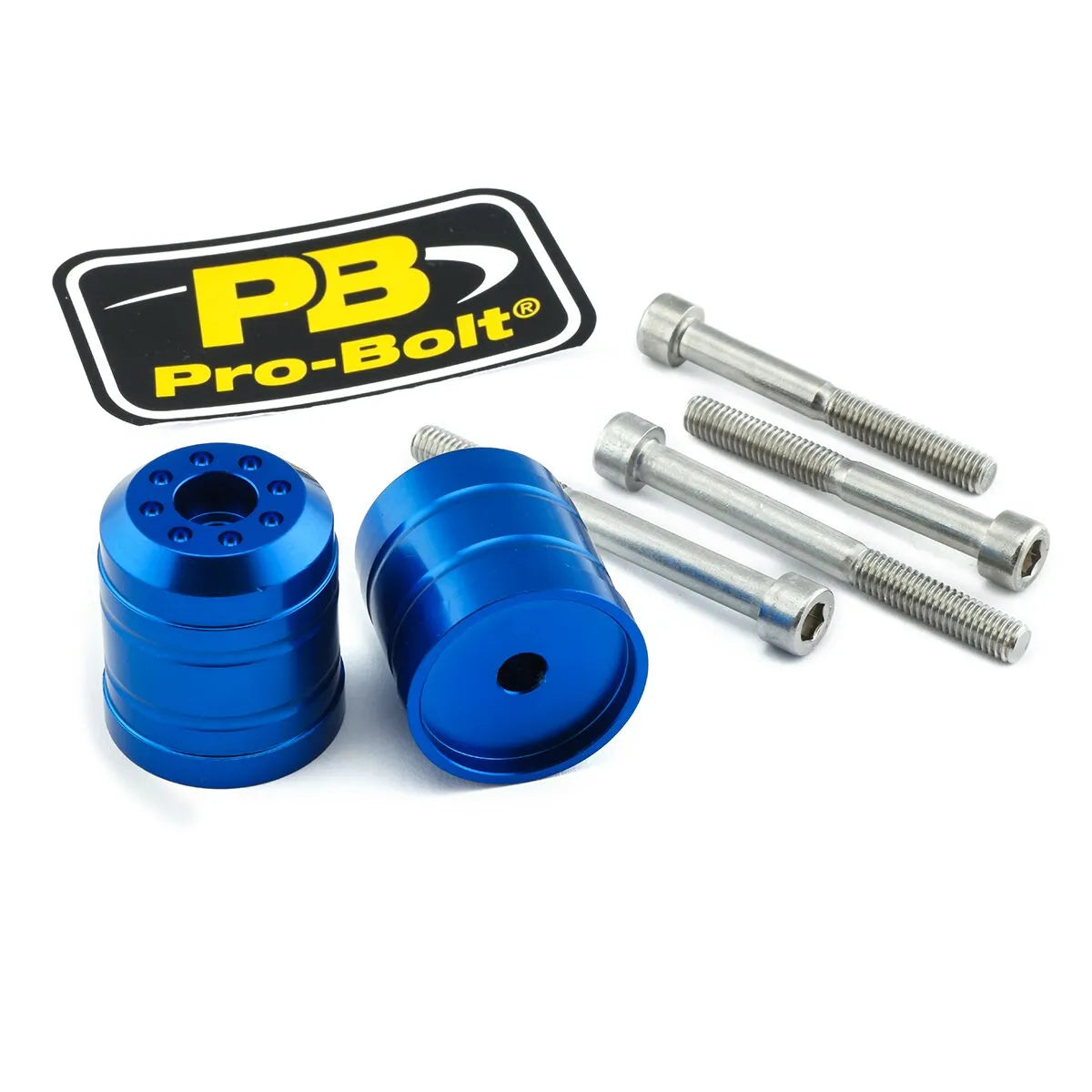 Pro Bolt Aluminium Bar Ends - Blue
