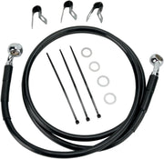 Drag Specialties Rustfri Stål Front Bremse Slange Kit