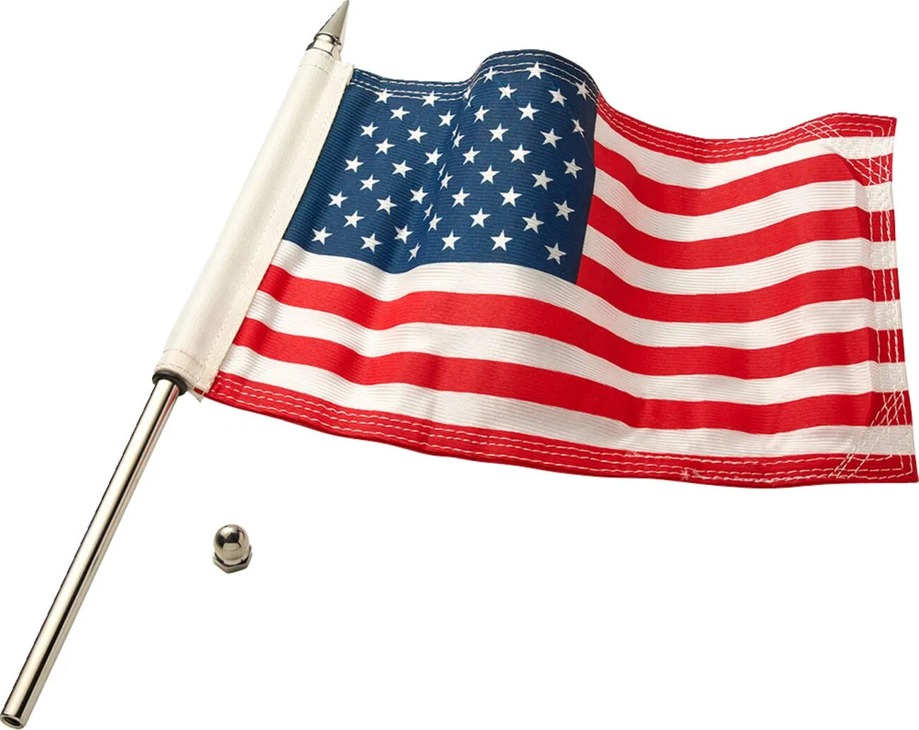 CIRO Motorcycle Flag Pole with 6"x9" American Flag