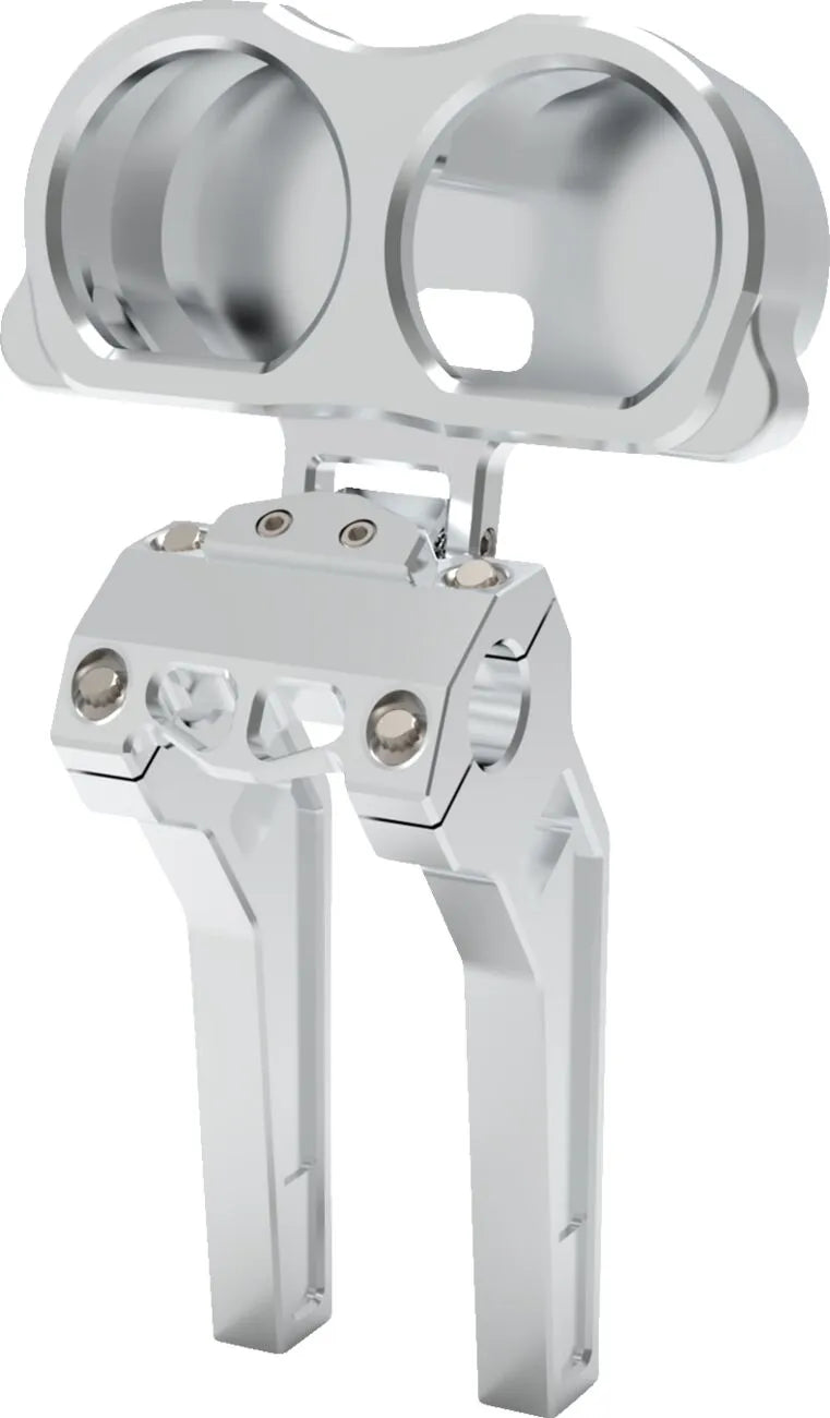La Choppers Dual Gauge Mount For Risers