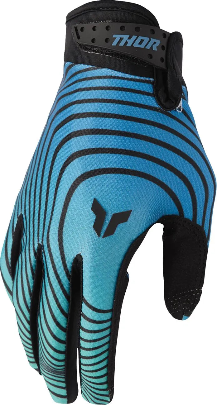 Thor Launchmode Identity Gloves - Black/Teal