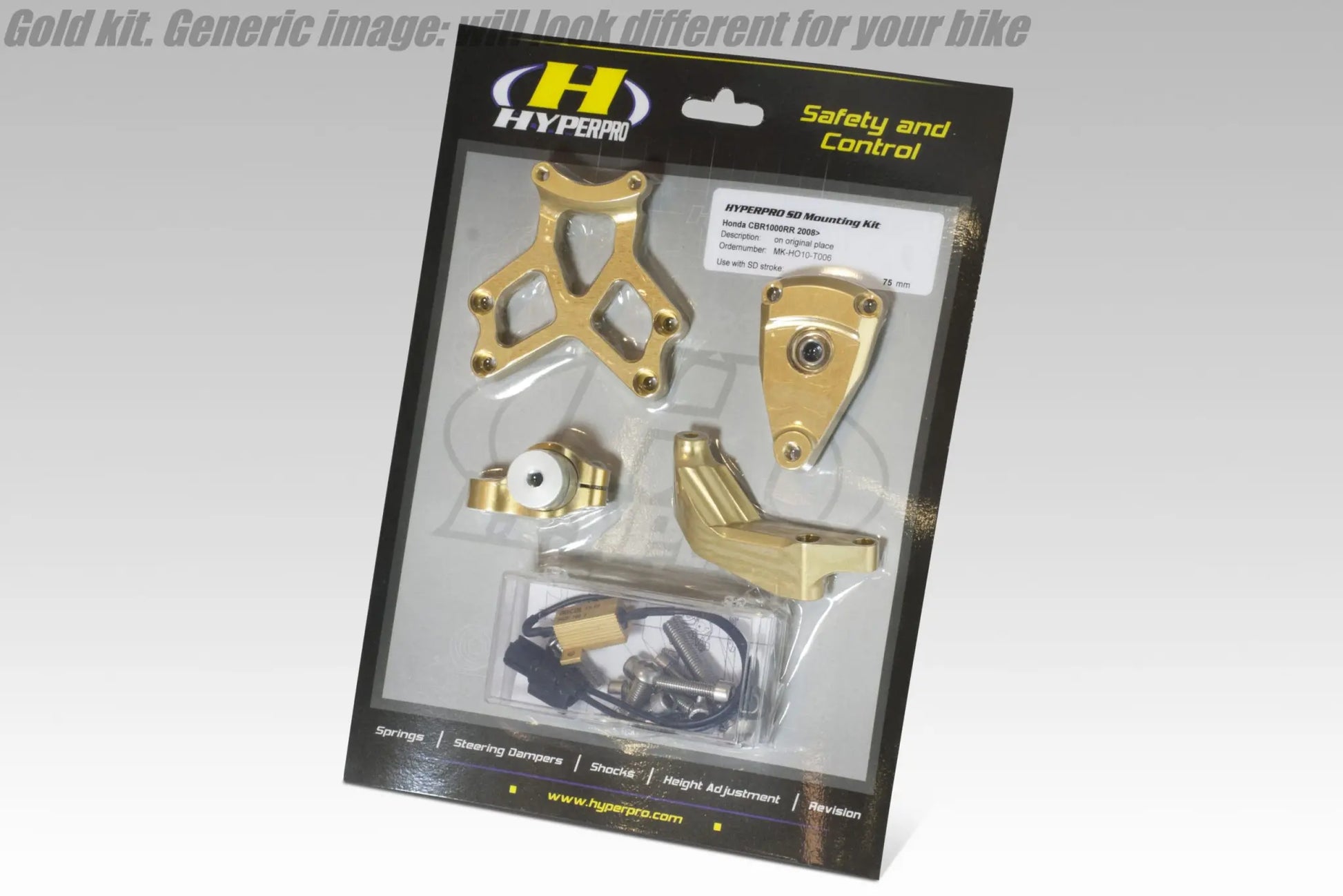 HYPERPRO Steering Damper Mounting Kit for Yamaha