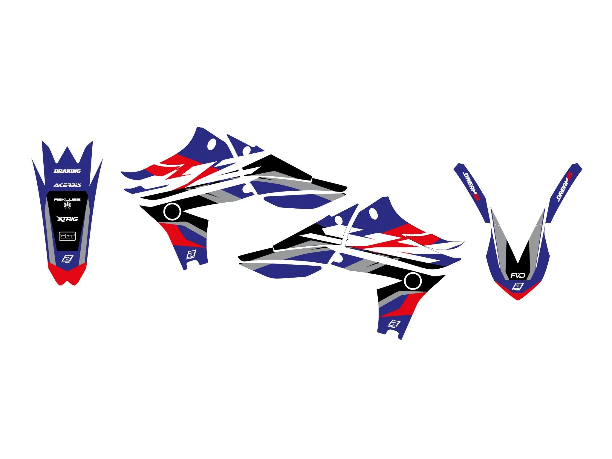 Blackbird Racing Dream 5 Graphic Kit For Yamaha
