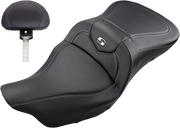 Saddlemen Heated Roadsofa Carbon Fiber Seat - For Harley Davidson