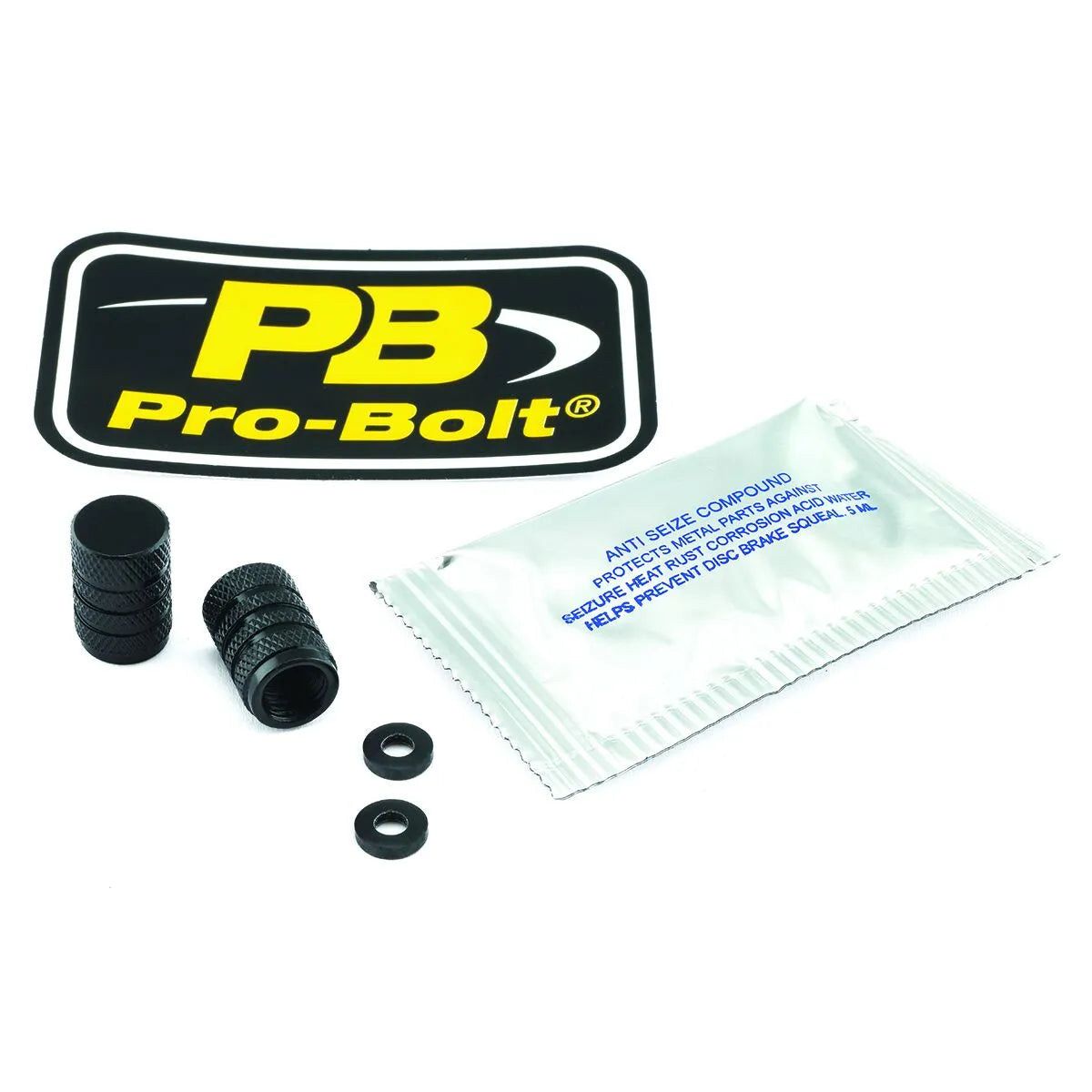 Pro Bolt Red Aluminium Valve Stem Cap for Suzuki Yamaha Kawasaki