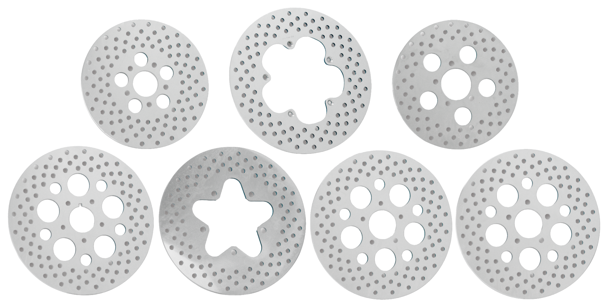 Zodiac Polished and Drilled Stainless Steel Disc Brake Rotors