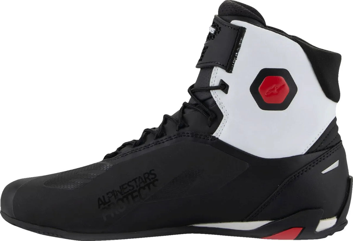 Alpinestars Faster-4 Riding Shoes Black/White/Red