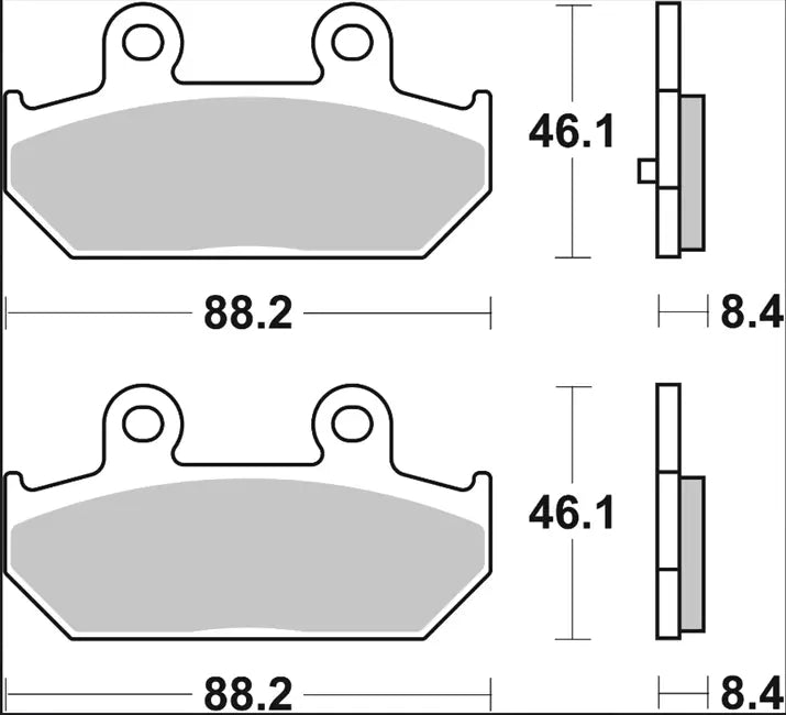 Brembo Prime Line Carbon Ceramic Brake Pad Set