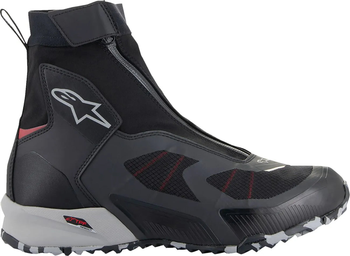 Alpinestars CR-8 Gore-Tex Riding Shoes Black Gray Red
