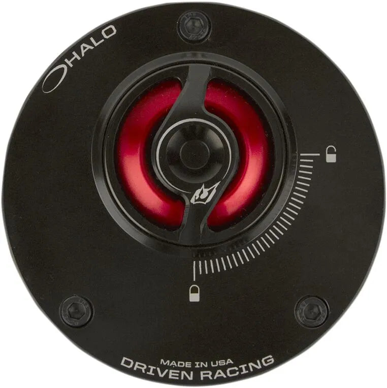 Driven Racing Halo Fuel Cap - Red/black