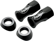 Motion Pro Extended Rim Lock Nuts Black Gloss with Washers 13mm