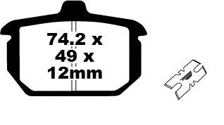 Ebc Fa-hh Series Sintrede Bremseklodser - Bag