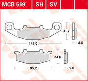 Trw All Round Sintrede Metal Bremseklodser - For & Bag
