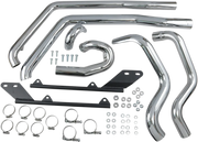 Bassani Xhaust Power Curve True-Dual Header Pipes Til Softail