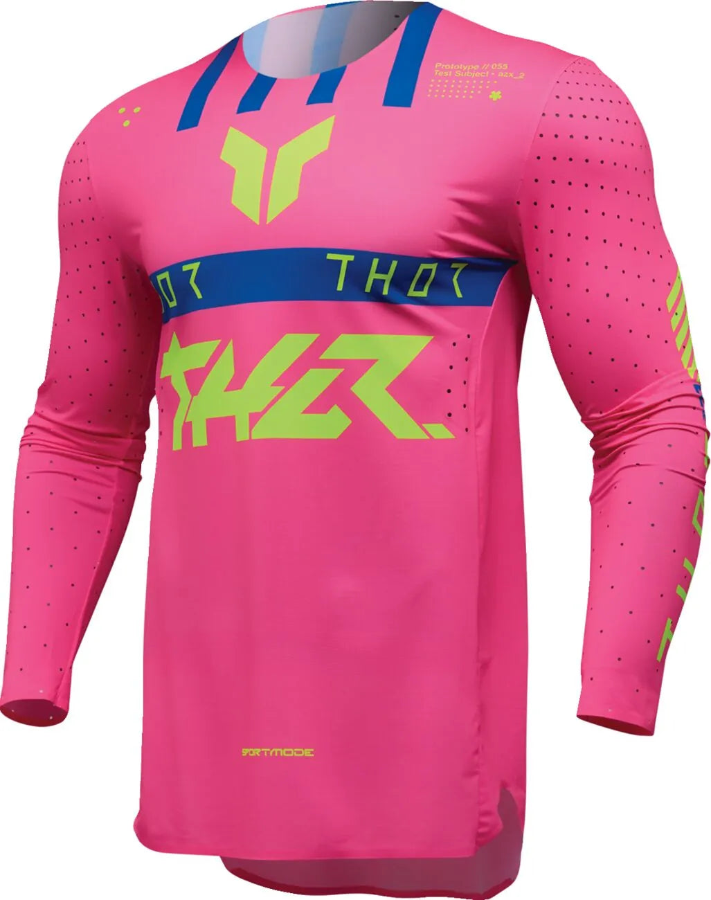 Thor Sportmode Flite Jersey - Blue/Fluorescent Yellow/Fluorescent Pink