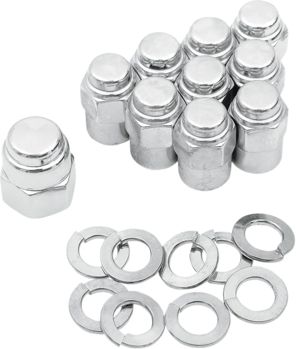 Colony Chrome Cap Nut Kit for Harley Davidson EL FLH 1936-1984
