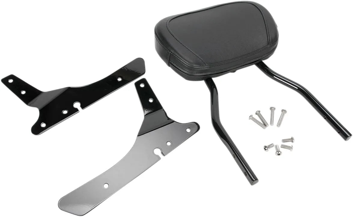 Cobra Round Sissy Bar - Black Steel