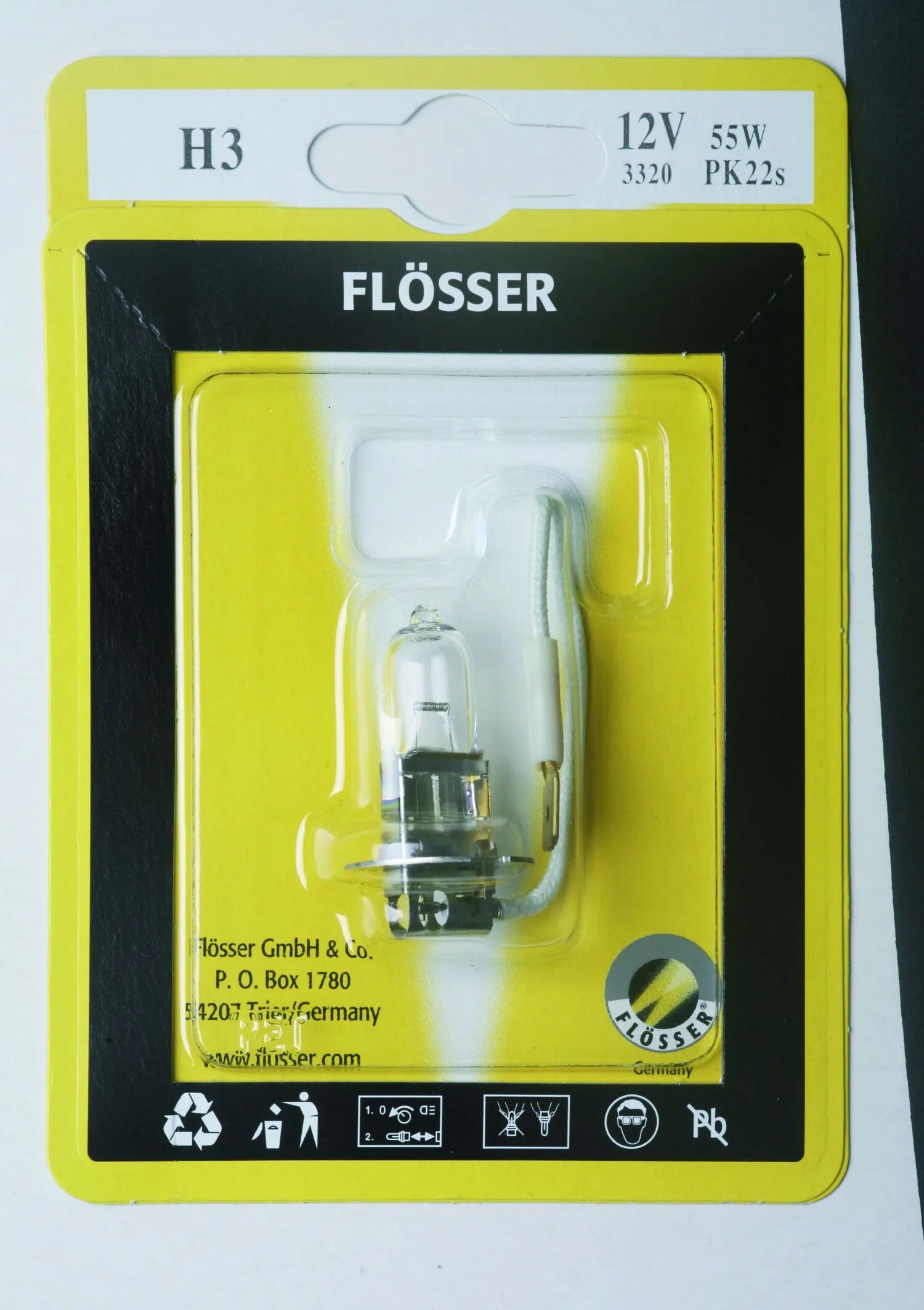 Flosser Halogen Headlight Bulb - 12v 55w