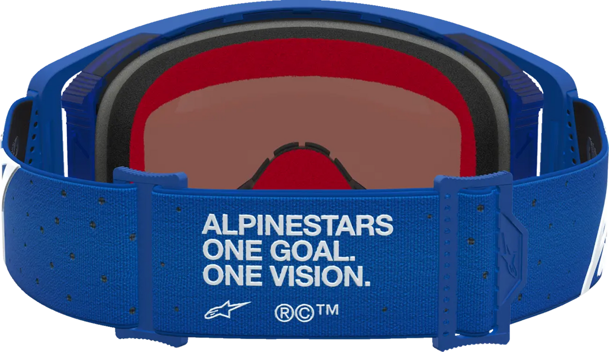 Alpinestars Supertech Vesta Goggle Blithe Blue White Mirror Blue