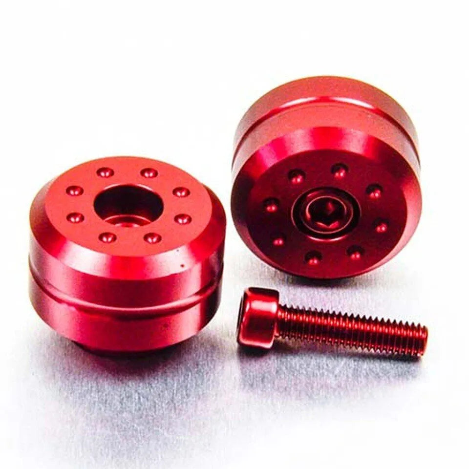 Pro Bolt Aluminium Bar Ends - Red