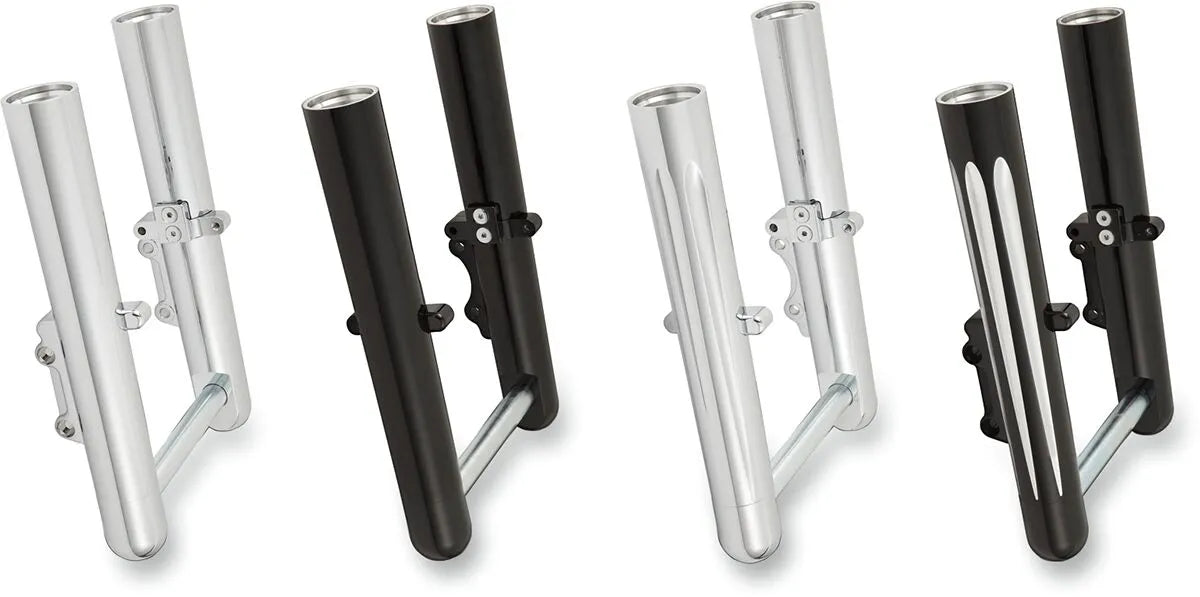 Arlen Ness Dual-disc Hot Legs Fork - Black Anodized