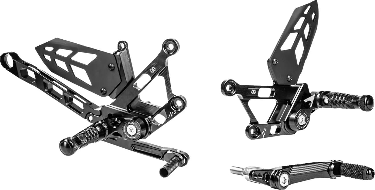 Gilles Tooling Mue2 Rearset - Black Anodized