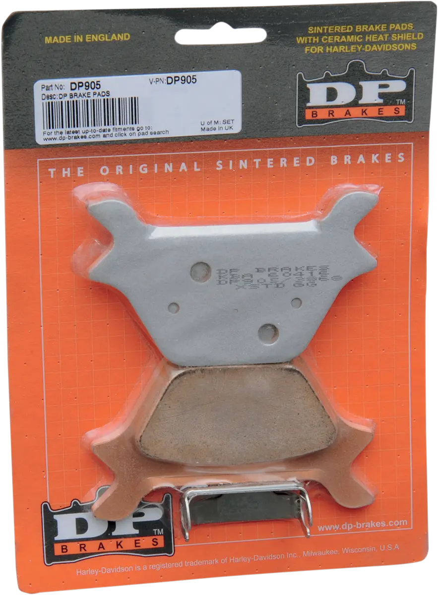 Dp Brakes Sintered Metal Brake Pads For Harley/buell - Rear