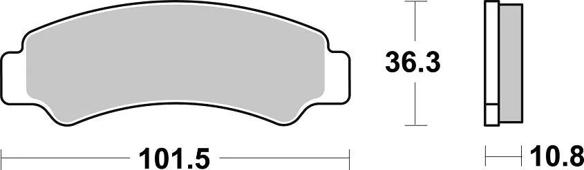Sbs Psi Sintered Metal Brake Pads For Atv/utv - Front