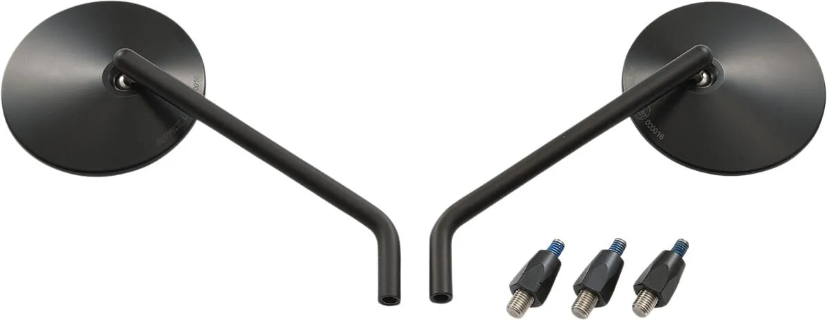 Daytona Steel Abs Mirror - Black, Ece-approved