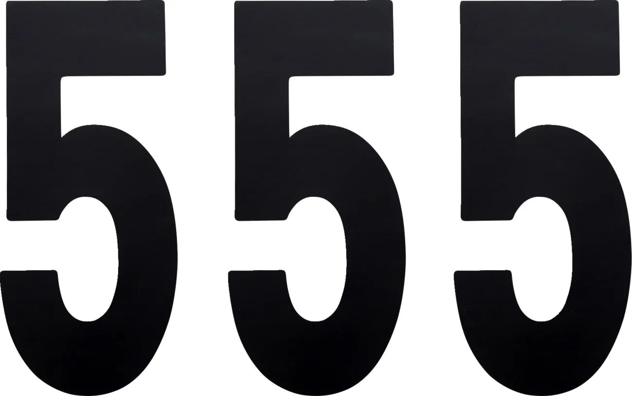 Factory Effex Standard Numbers Plate Graphic - 8" Black