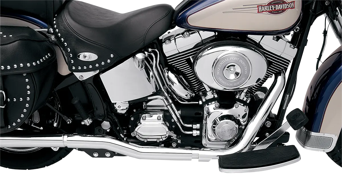 Bassani Xhaust Power Curve True-Dual Header Udstødning til Softail