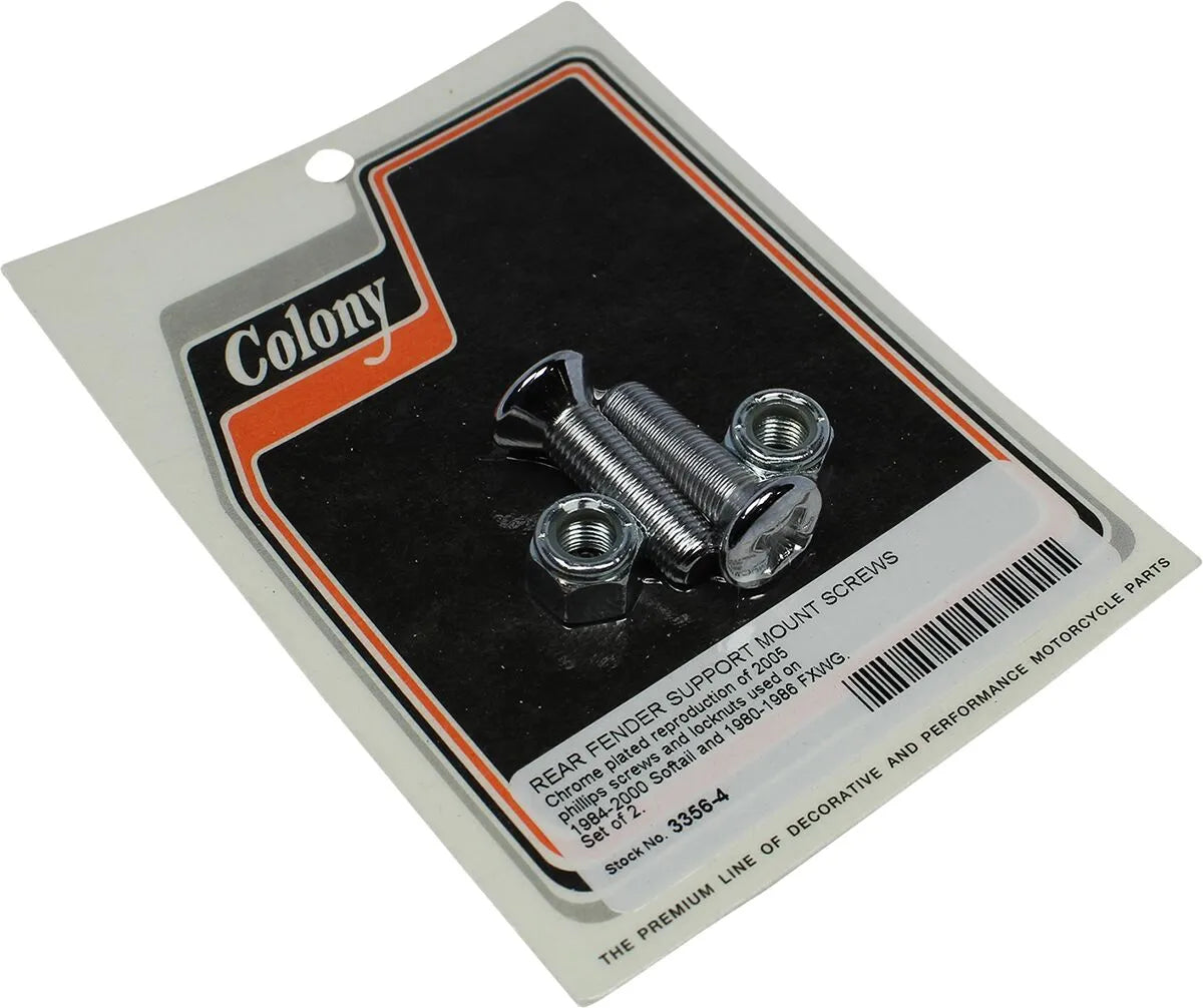 Colony Rear Fender Support Mounting Screws/nuts