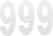 Factory Effex Standard Numbers - 8" White Number 9