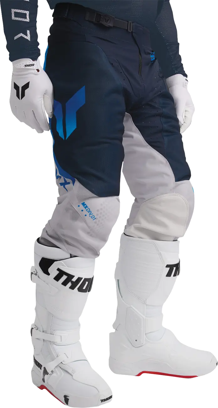 Thor Launchmode Air Raptor Racewear Pants - Light Blue/Gray/Midnight Blue