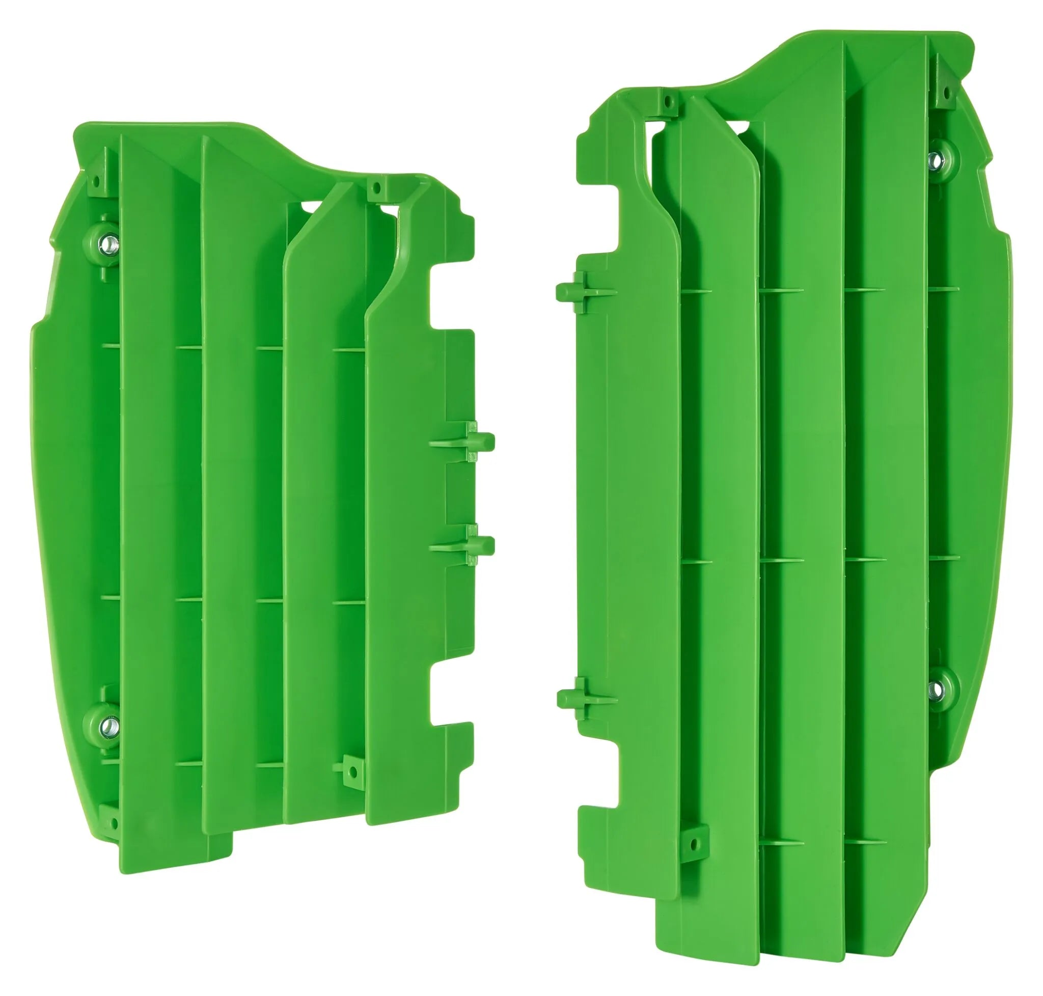 Polisport Radiator Guards For Kawasaki - Green