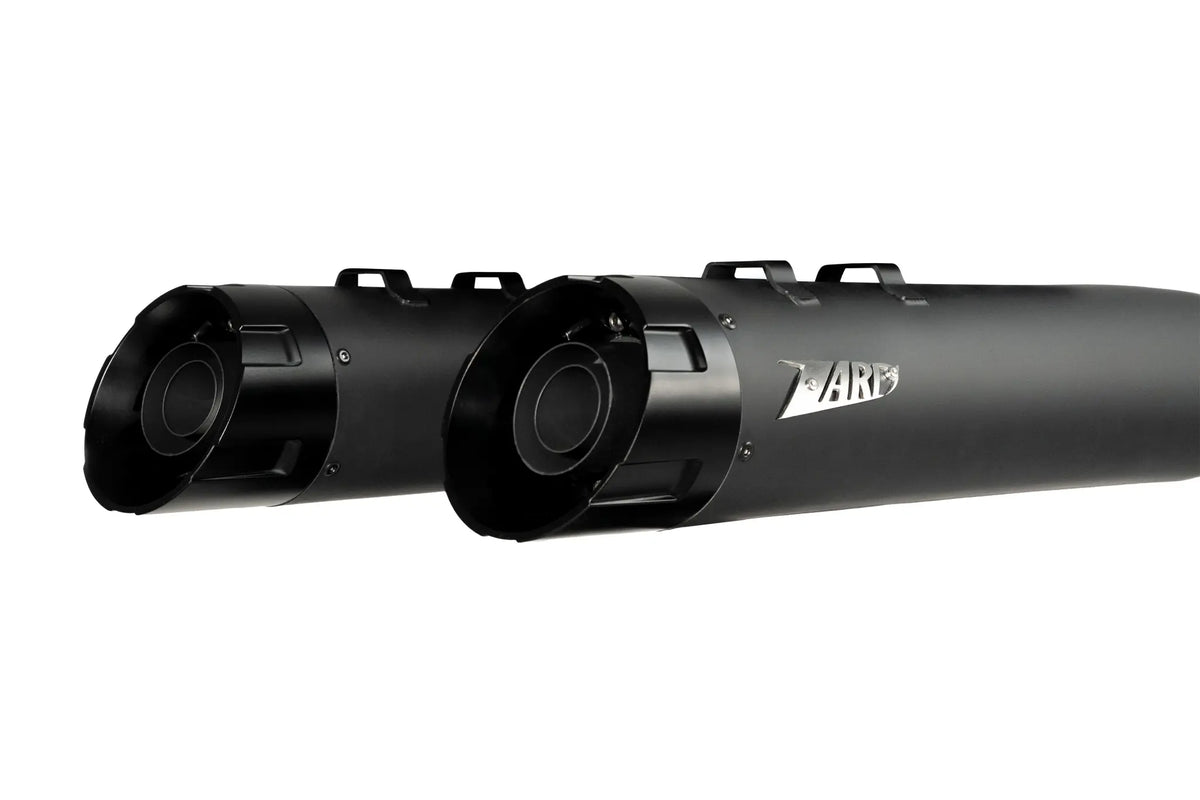 Zard Touring Slip-On Muffler Racing Black 25+ for H-D Touring
