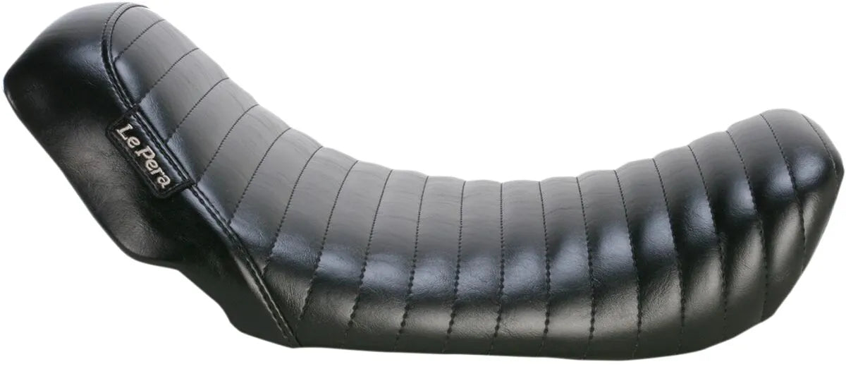 Le Pera Bare Bones Solo Seat - Black Pleated Vinyl