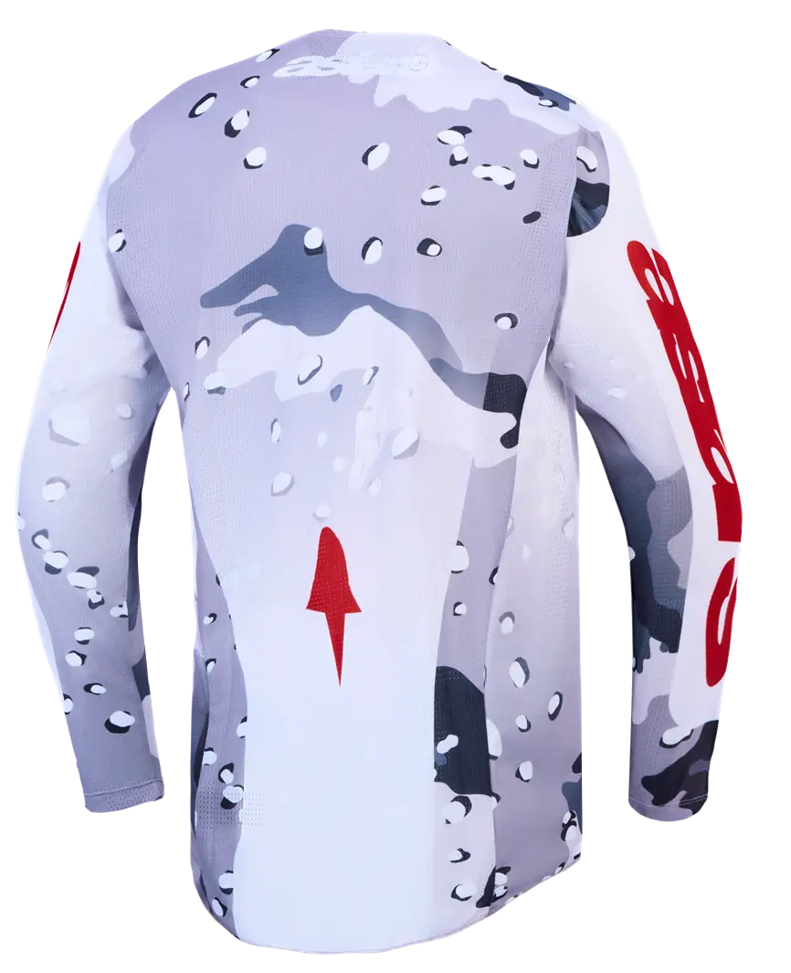 Alpinestars Racer Air Lone Jersey Gray Camo White Red
