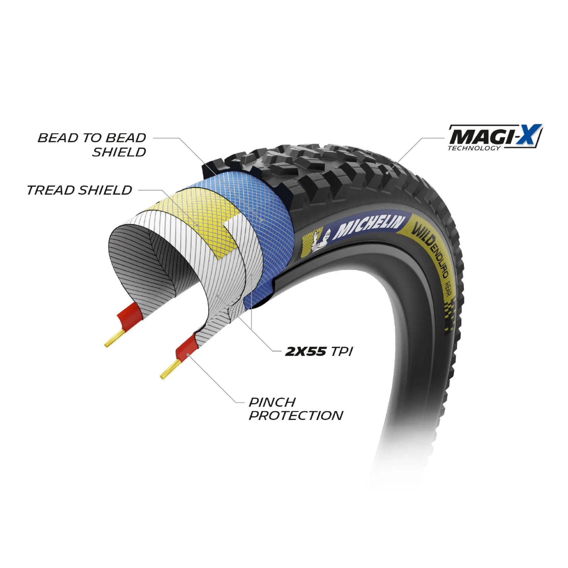 MICHELIN Wild Enduro Racing Rear Tire for 29" x 2.40"