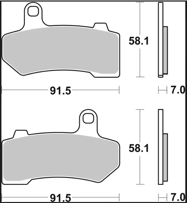 Brembo Sa Sintered Brake Pads For Road Motorcycles