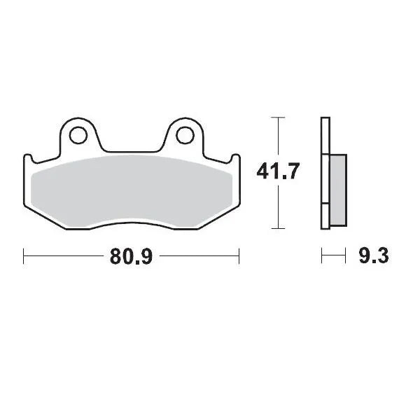 Moto-master Racing Bremseklodser Atv Sintrede Metal - Bag