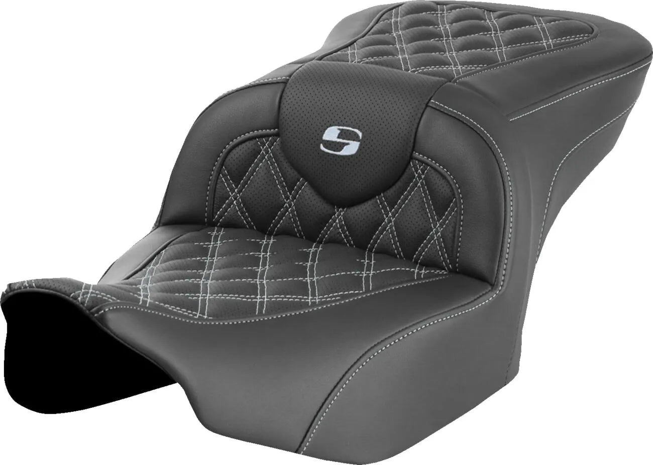 Saddlemen Roadsofa Lattice Stitch Seat - For Harley Davidson