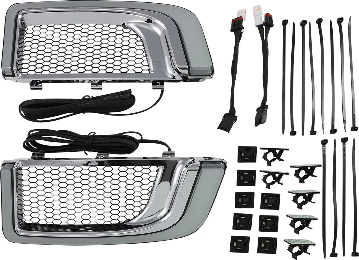 Kuryakyn Tracer Led Fairing Lower Grill Inserts