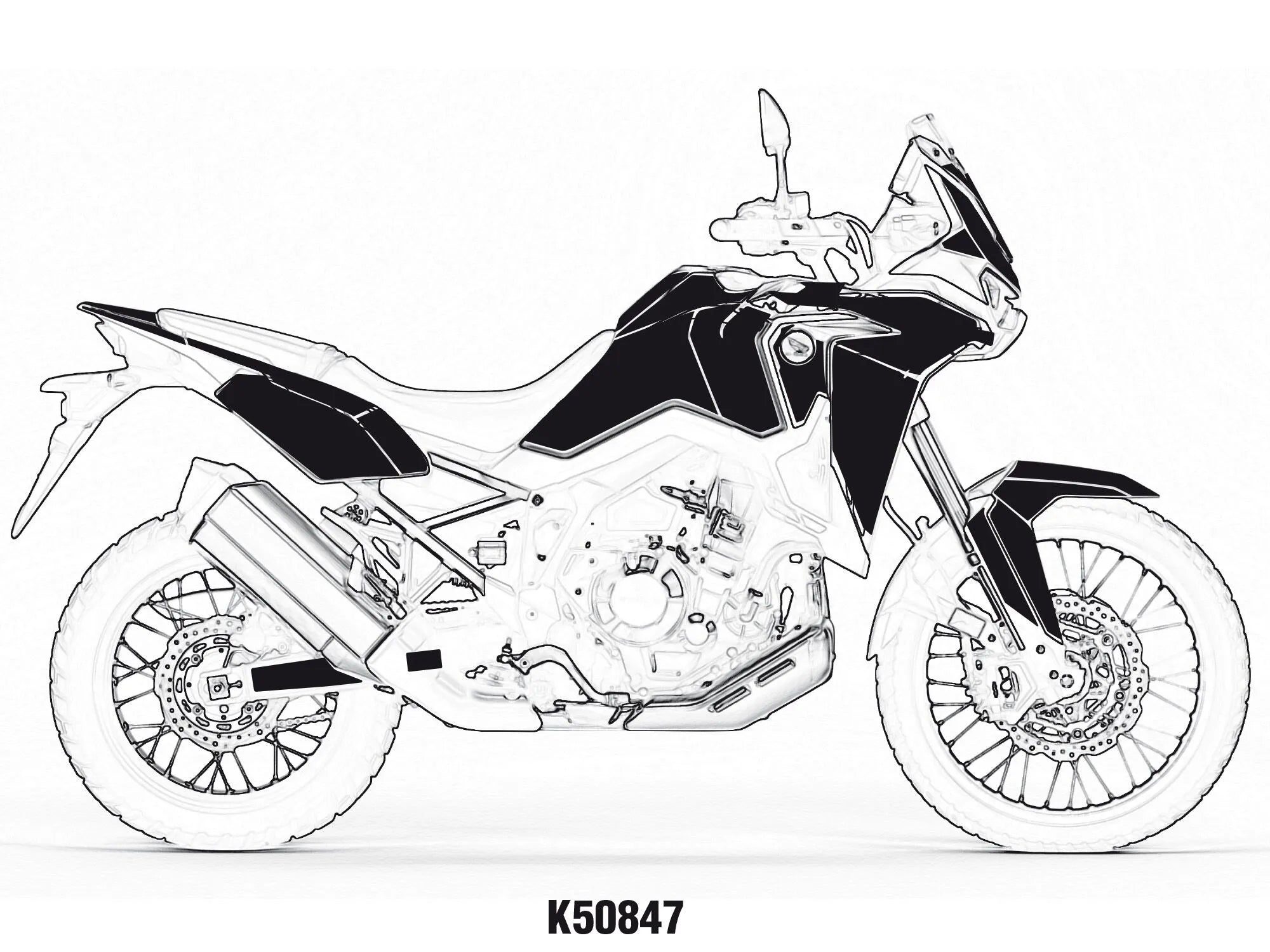 Uniracing Complete Decal Kit For Honda Motorcycles