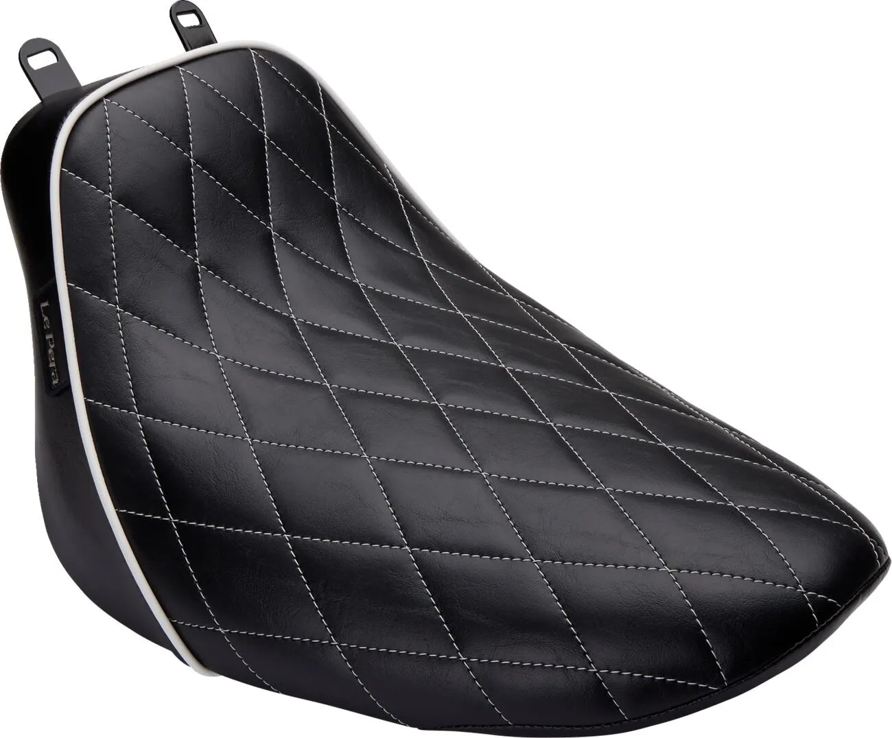 Le Pera Bare Bones Solo Seat - Black - For Harley Davidson