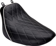 Le Pera Bare Bones Solo Seat - Black - For Harley Davidson