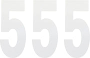 Factory Effex Standard Numbers 8" White (3-pack)