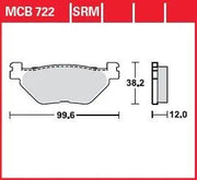 Trw Srm Series Sintrede Bremseklodser Til Scooter - Bag