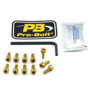 Pro Bolt Aluminium Fuel Cap Kit - Gold