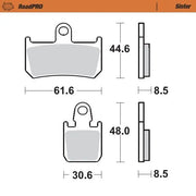 Moto-master Roadpro Sinter Bremseklods Foran Sintermetal - Foran